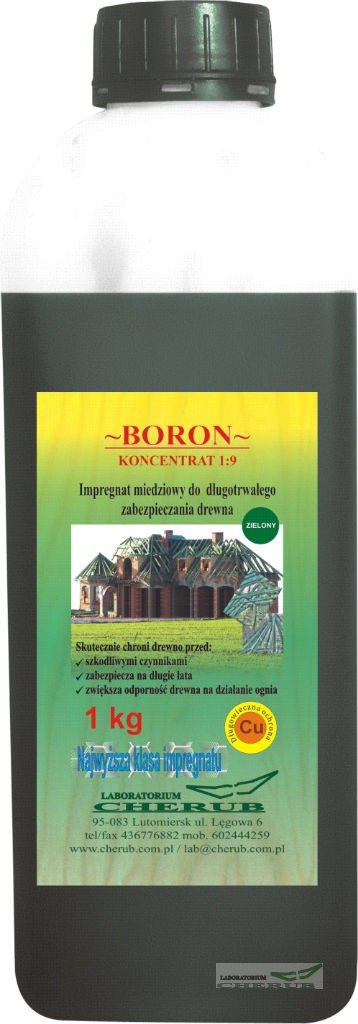 Boron koncentrat 1:9 miedziowy 1kg (impregnat miedziowy do drewna)